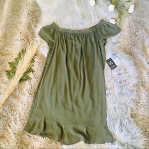 EXPRESS Olive Baby Doll Dress